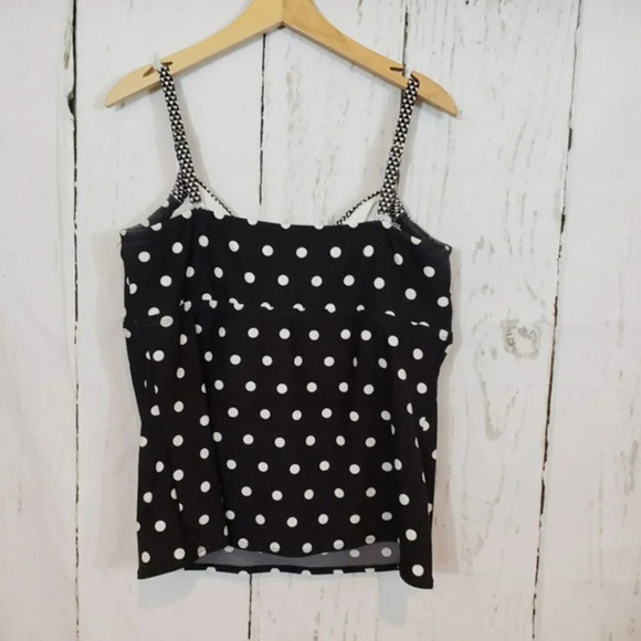 Pure‎ Paradise black & white polkadot tankini - Picture 3 of 4